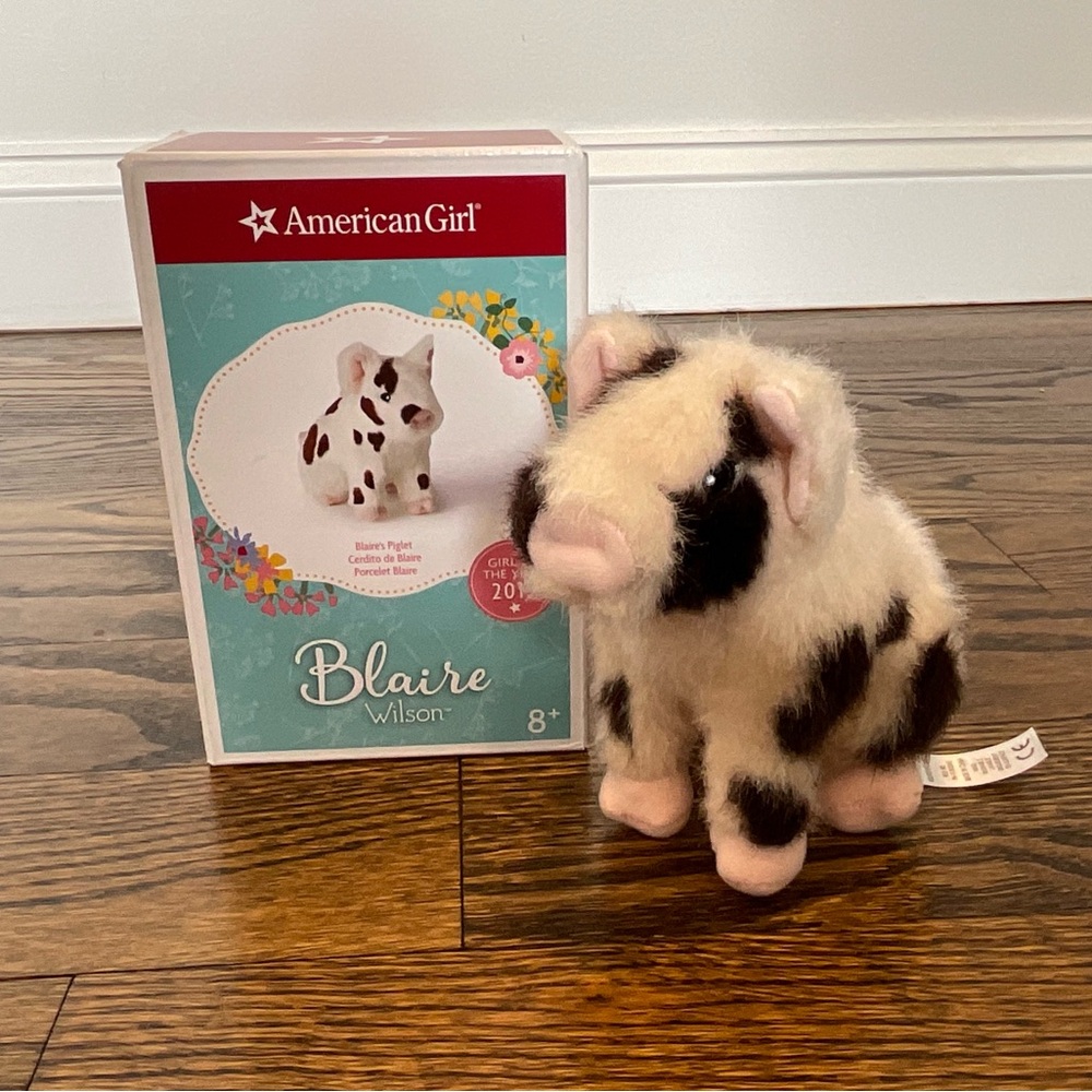 Never Used - American Girl “Blaire Wilson” Plush Pig